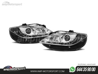 FAROS DELANTEROS LUZ DIURNA LED REAL DRL PARA SEAT IBIZA 6J