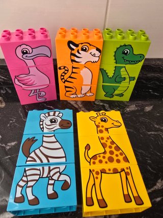 Lote de piezas LEGO Duplo con animales