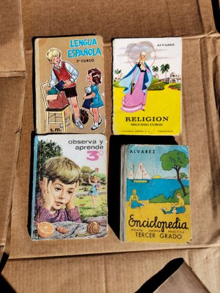 Lote Libros escolaridad tercer curso antiguos