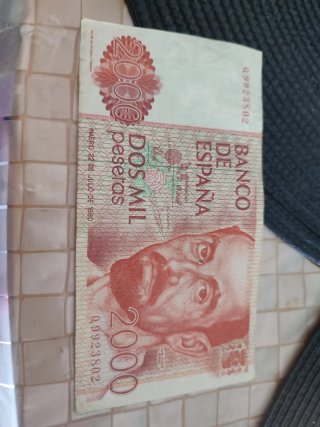 Billete de 2000 Pesetas (1980)