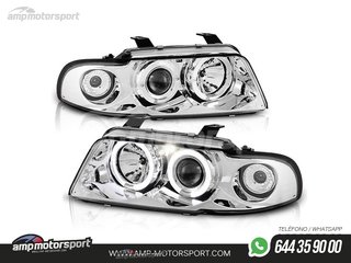 FAROS DELANTEROS OJOS DE ANGEL PARA AUDI A4 B5