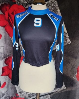 Maglia Shein nera e blu