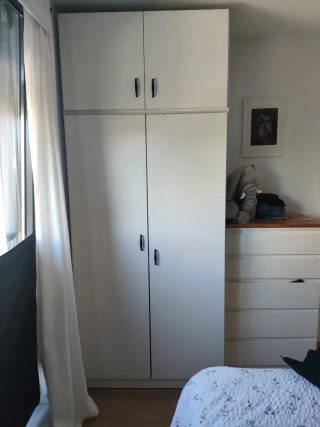 Armario Blanco de Dos Puertas