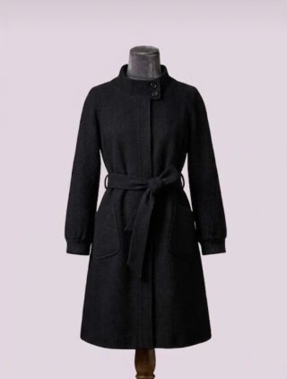 Abrigo Naf Naf Negro Talla 38