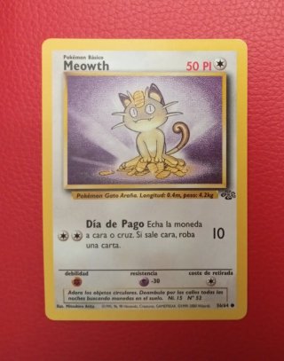 Carta Pokémon Meowth jungla