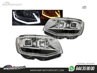 FAROS DELANTEROS LUZ DIURNA LED REAL DRL PARA VOLKSWAGEN TRANSPORTER T6 2015-2019