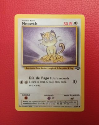 Carta Pokémon Meowth jungla