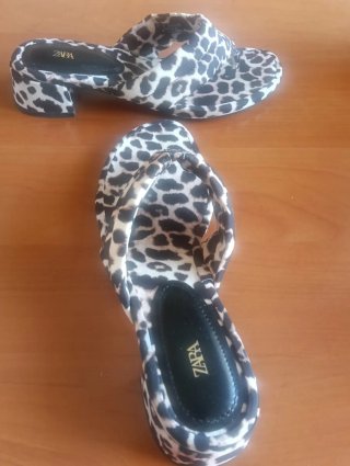 Sandalias Zara Estampado Animal