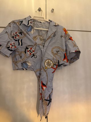 Camisa Zara Estampada Talla XS