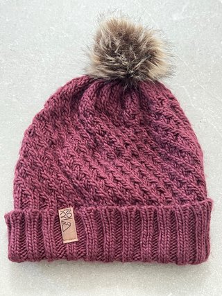 Gorro Roxy con Forro Polar burdeos