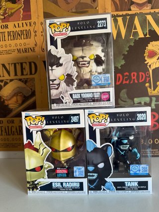 3 Figuras Funko Pop! Solo Leveling