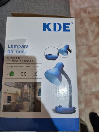 Lámpara de mesa KDE azul