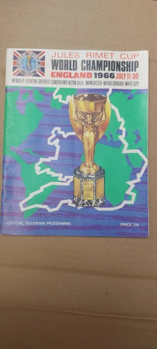 Programa Oficial Mundial Fútbol Inglaterra 1966