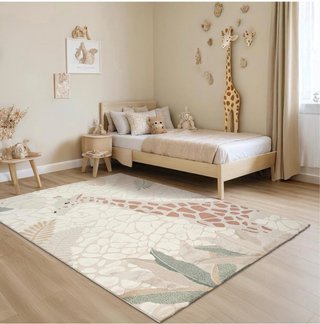 Alfombra Infantil beige 140x200cm