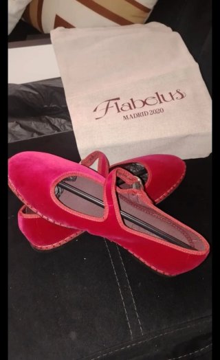 Merceditas Flabelus Rojas Talla 40 Nuevas