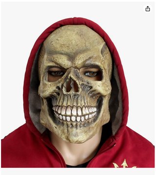 Máscara de Calavera Realista CreepyParty