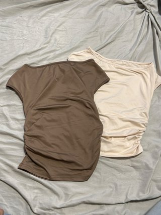 Pack de 2 Camisetas Fruncidas