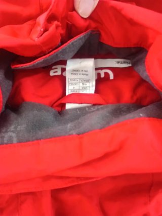 Mono de Nieve Wedze Rojo y Blanco talla 4 años