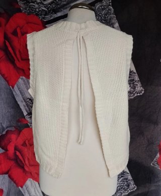Gilet in lana Shein color panna