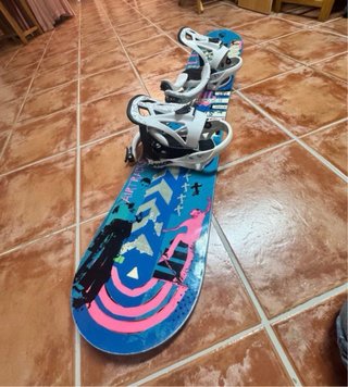 Tabla de Snowboard Airtracks con Fijaciones