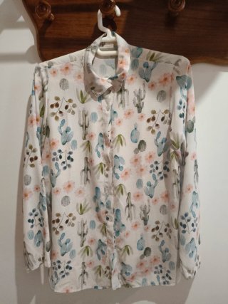 Blusa Manga Larga Estampada