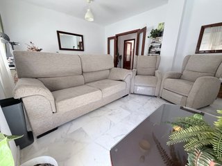 Set Divano 1,90m e 2 Poltrone Reclinabili