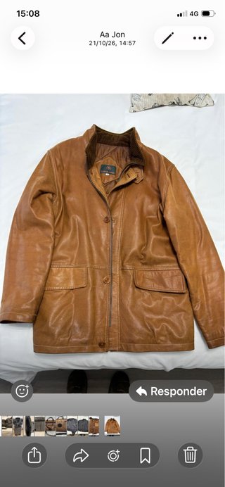 Chaquetón de cuero