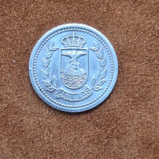 Moneda de Plata con Escudo de Águilas