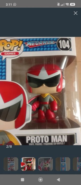 Funko Pop Games Proto Man 104