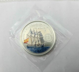 Moneda de Plata 40€ Juan Sebastián Elcano (Leonor)