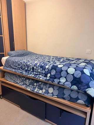 Cama Nido Doble de Madera con 3 Cajones