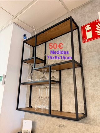 Estantería de Pared Estilo Industrial
