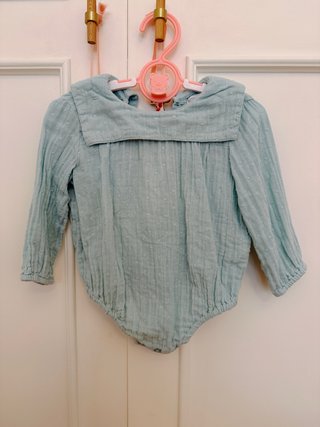 Pelele Unit color turquesa talla 9 meses