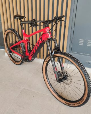 Bicicleta Eléctrica Scott Roja