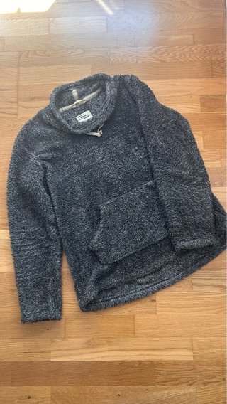 Sudadera de Pelo Gris Unisex