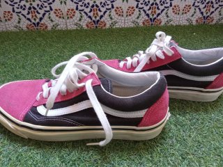 Zapatillas Vans Rosa y Negro Talla 40.5