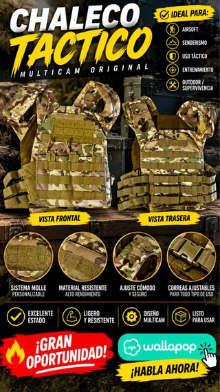Chaleco Táctico Multicam
