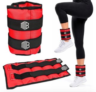 Pack 2 Pesas de Tobillo ManiBoom 5kg Rojo NUEVAS