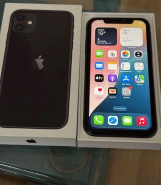 iPhone 11 Nero + custodia e batteria 100%