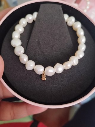 Pulsera Elástica Tous de Perlas
