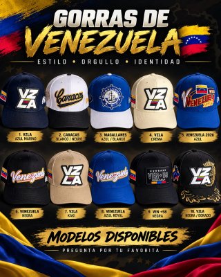 Gorras de Venezuela - Varios Modelos