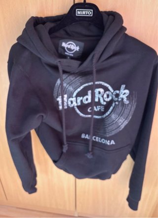 Sudadera Hard Rock Cafe Barcelona Negra