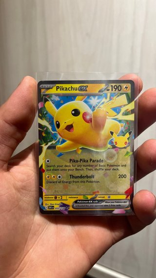 Carta Pokémon Pikachu ex 30 Aniversario