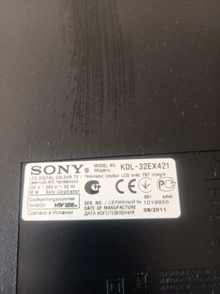 Televisión Sony 32 pulgadas KDL-32EX421