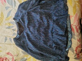 Camiseta Azul Estampada