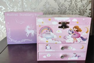 Joyero Musical con Diseño de Unicornio
