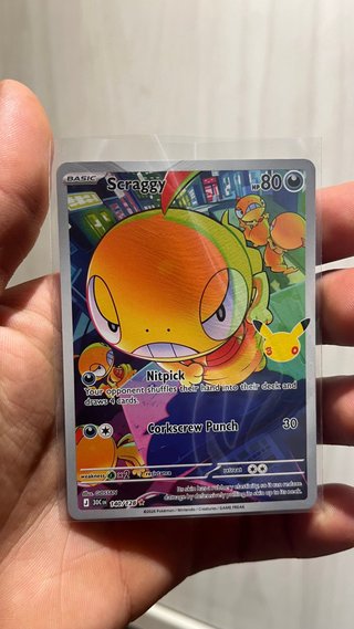 Carta Pokémon Scraggy 30 Aniversario