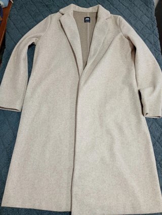Abrigo Zara Beige Talla S