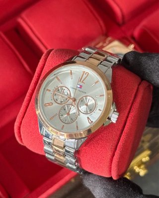 Reloj Tommy Hilfiger Plateado y Rosado