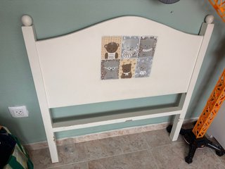 Cabecero de madera para cama de 90